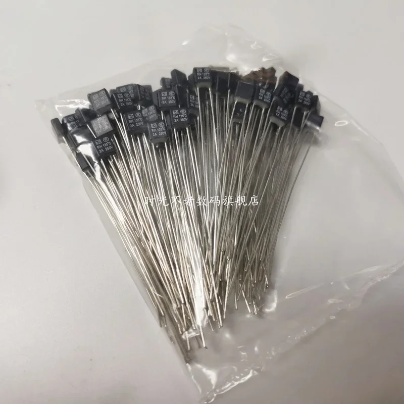 100Pcs  RH 92 95 102 105 110 120 125 130 135 140 145 150 Degree Thermal Fuse RH Temperature Fuse 2A 250V Fan Motor Thermal Fuse