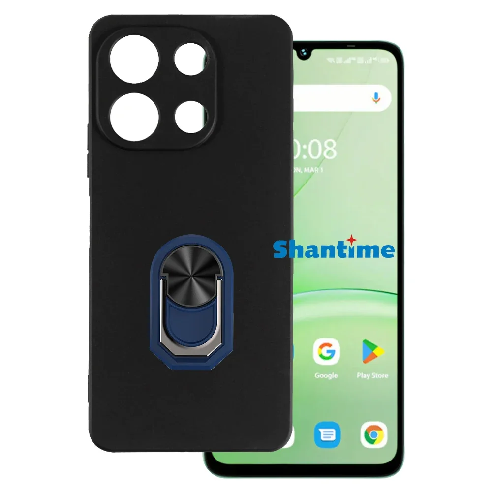 حامل حلقي مقاوم للصدمات لـ Umidigi G9A ، غطاء واقي من السيليكون الناعم من البولي يورثين الحراري ، حافظة فاخرة #2