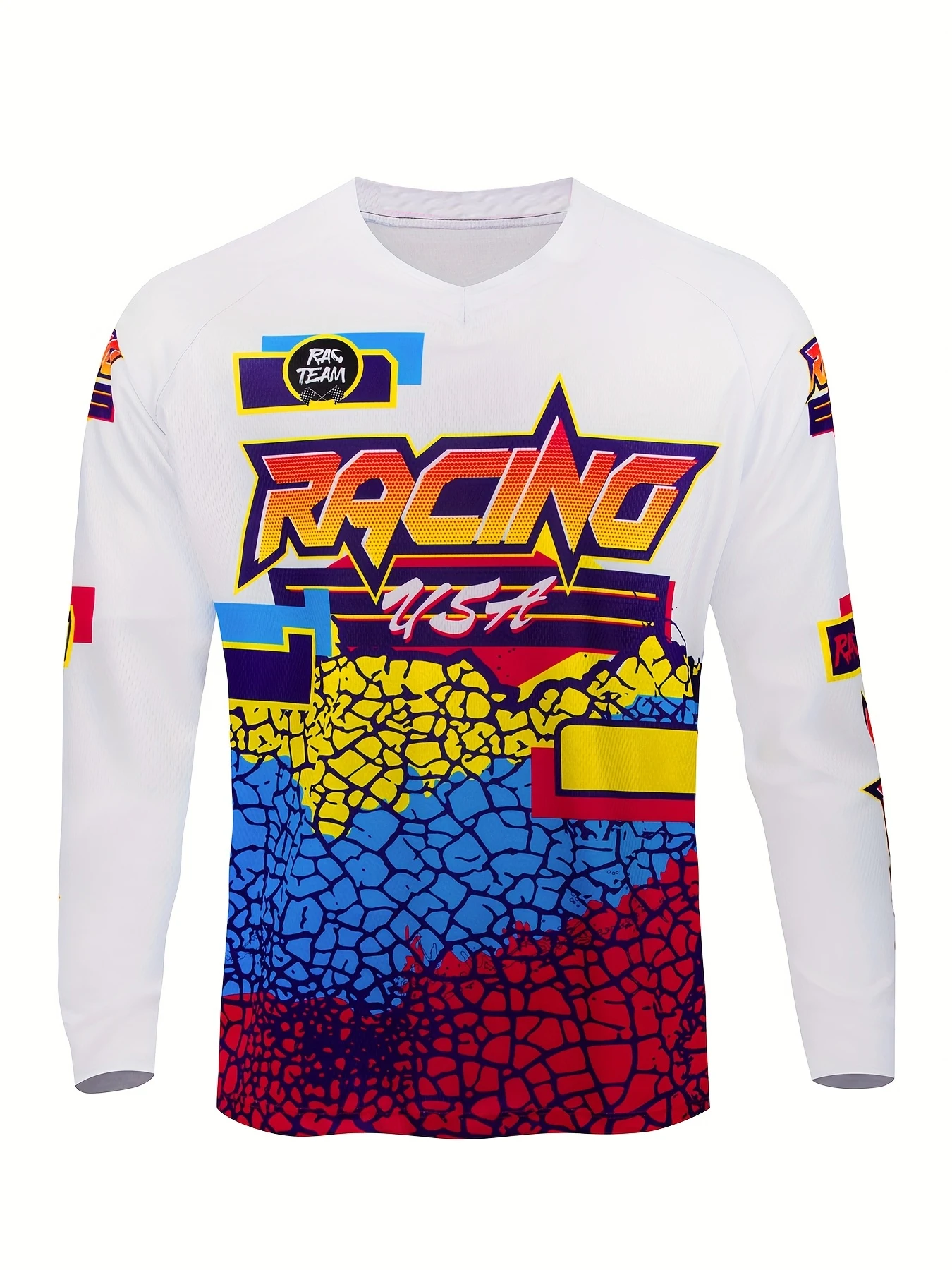 Graffiti MTB Motocross Langarmtrikot, Familien-Set, Offroad-Dirt-Bike-Renn-Sporttrikot, bedrucktes Freizeit-Outdoor-Reit-Oberteil – Detail 9