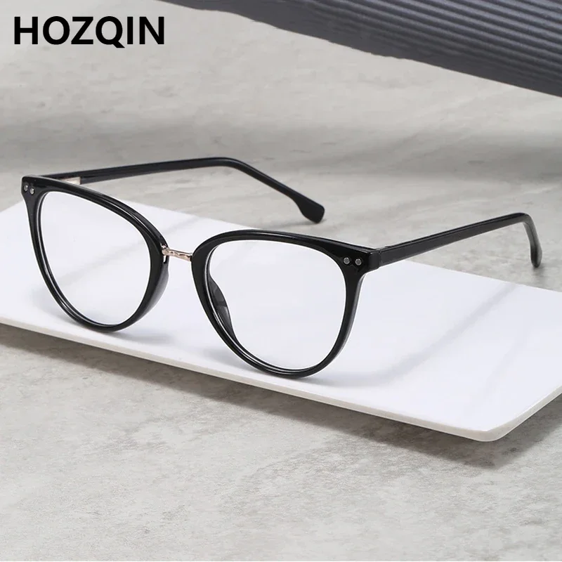 

Fashion Insert Core Legs Women Blue Light Blocking Myopia Glasses Retro Rivets Students Nearsighted Eyeglasses Computer Gaming