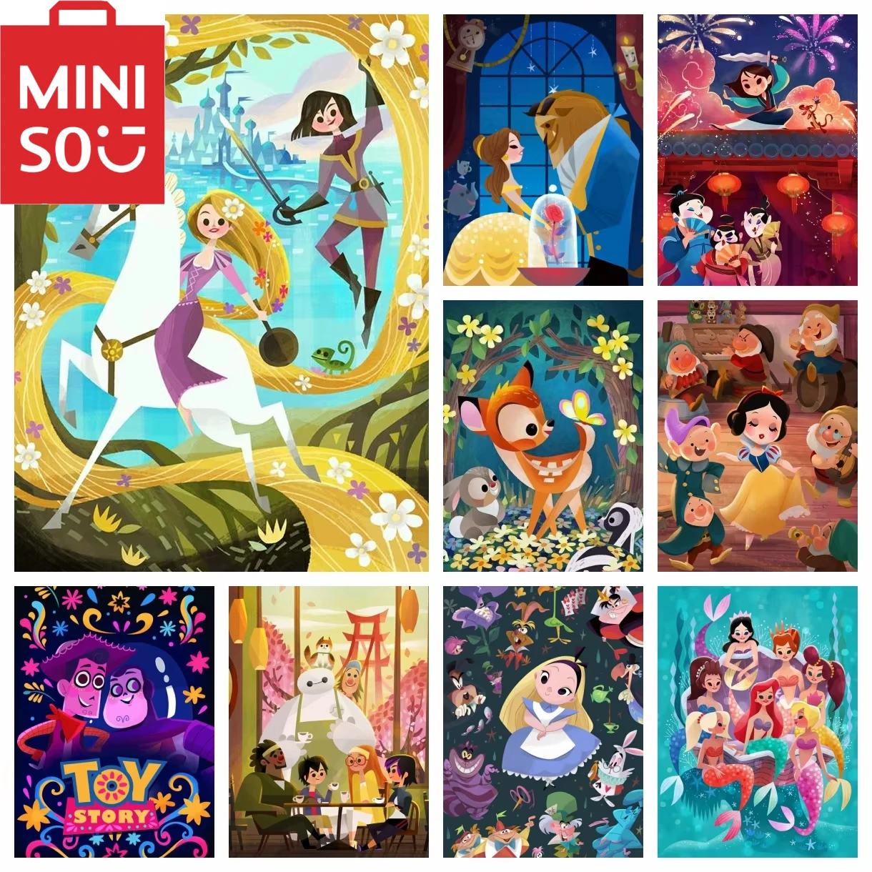 �y�Z�[�����zMINISO DIY �����ɂ����G �f�B�Y�j�[ �s�v�c�̍��̃A���X �A�i�Ɛ�̏��� �z�[���f�R���[�V���� �� ���r���O���[���̑��� �ō��̃M�t�g Frameelss