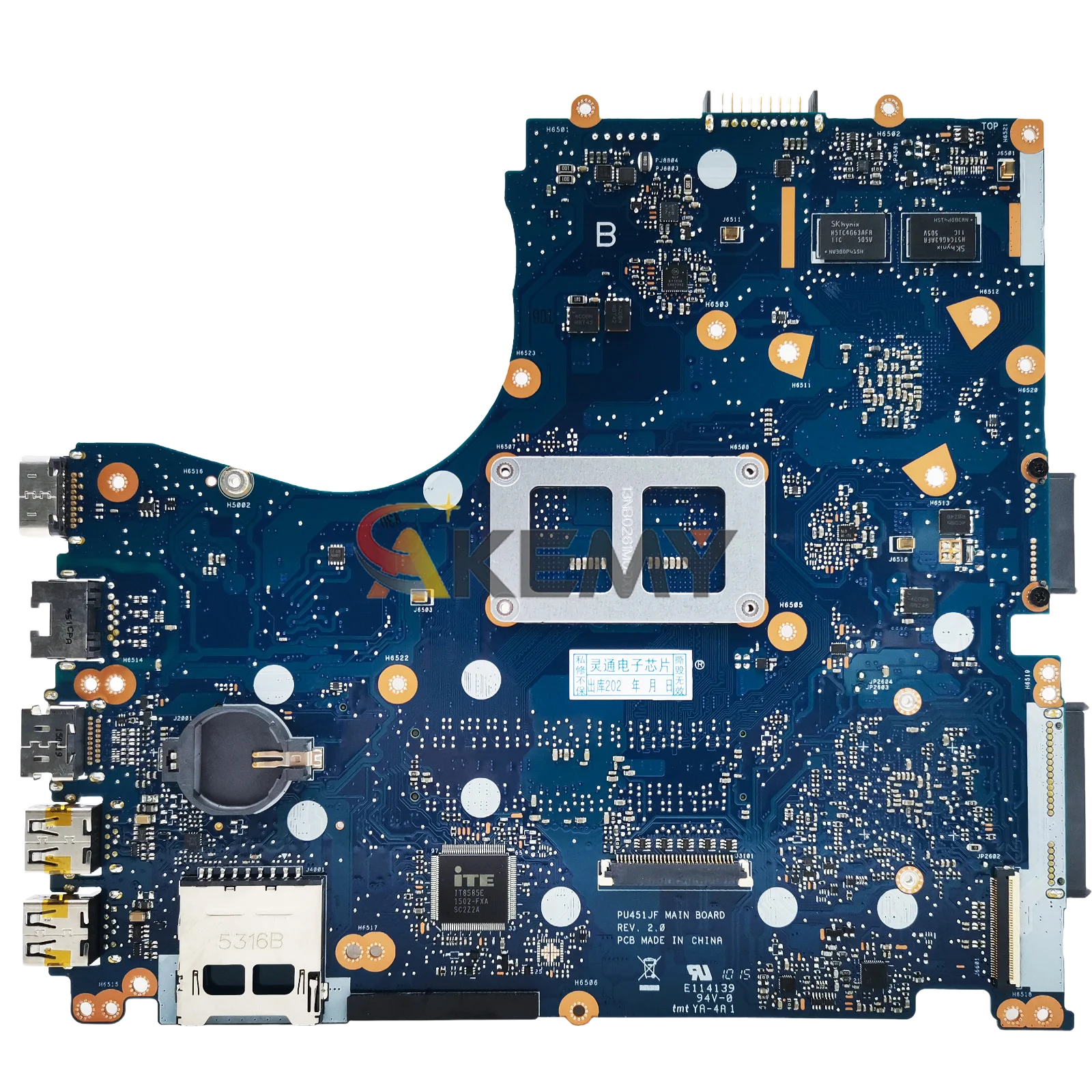ASUS VivoBook PU451JF PU451J PU451JD 노트북 메인 보드 용 PU451JF 노트북 마더 보드 재고 있음 100% 테스트 OK 빠른 배송
