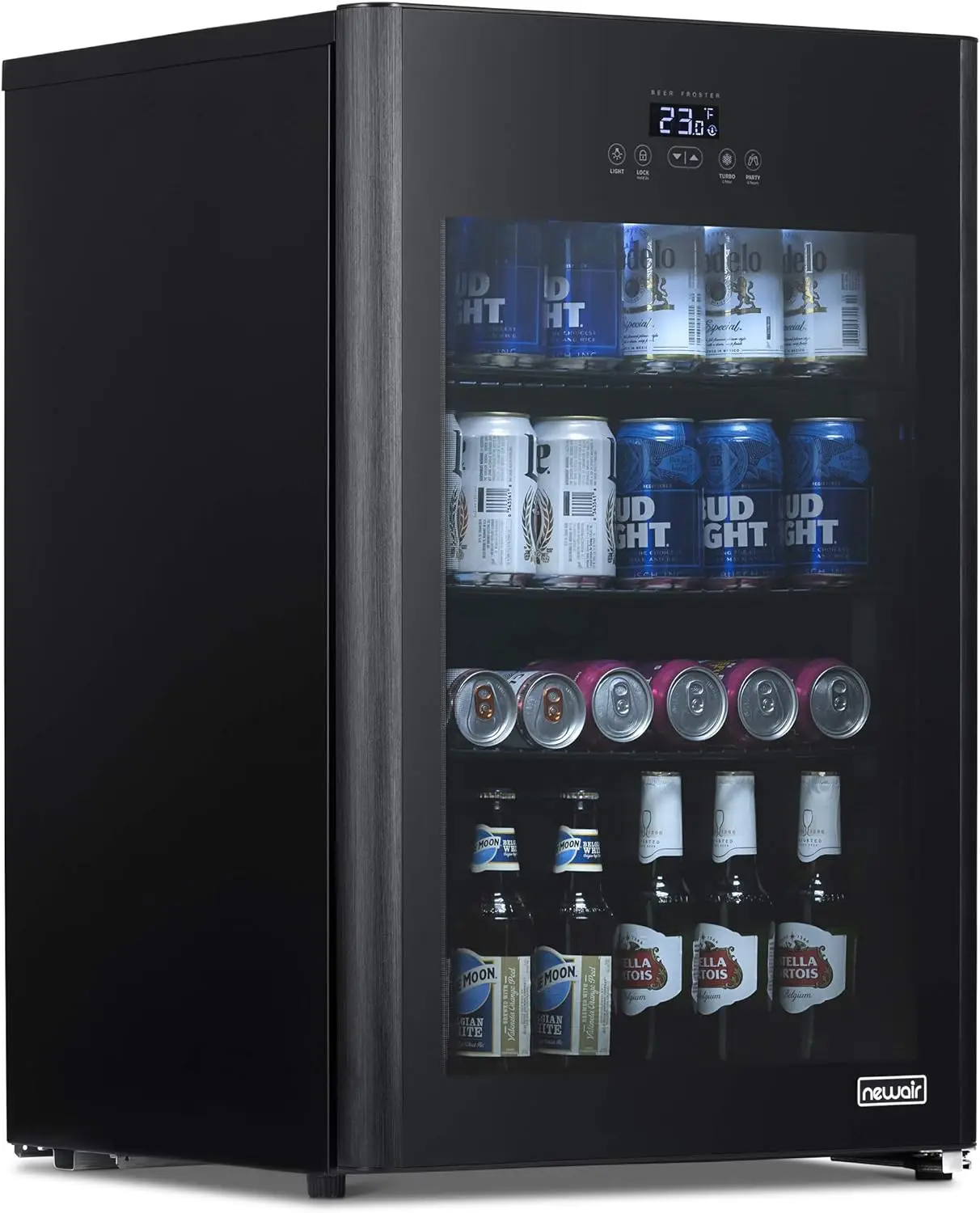 

125 Can Beer Froster, Mini Fridge, Small Drink Dispenser Machine, Freestanding Beer Freezer, Refrigerator