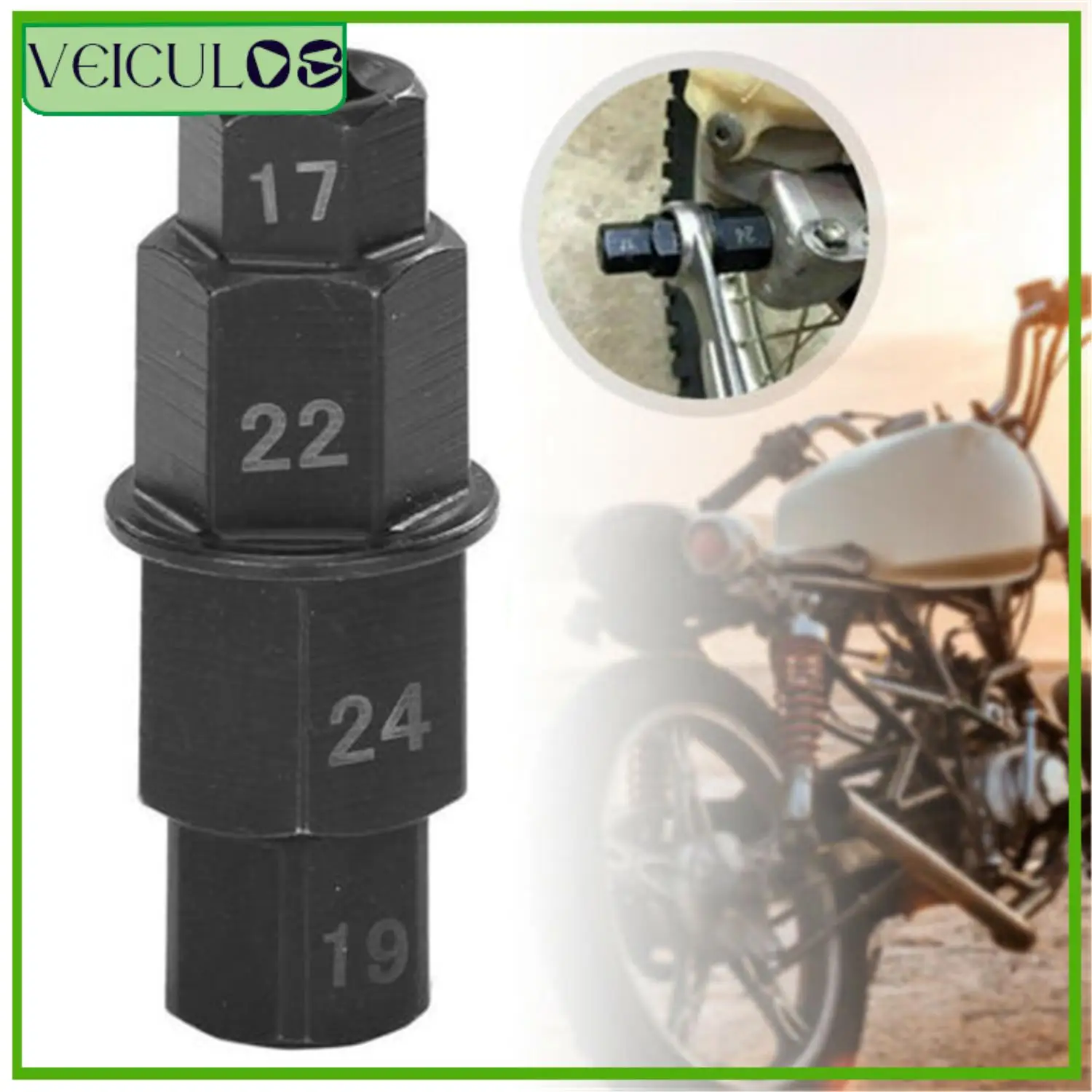 1pc Motorcycle Front Rear Wheel Axle Spindle Tool Hex Key Socket 17 19 22 24mm Motorcycles Accessories Parts