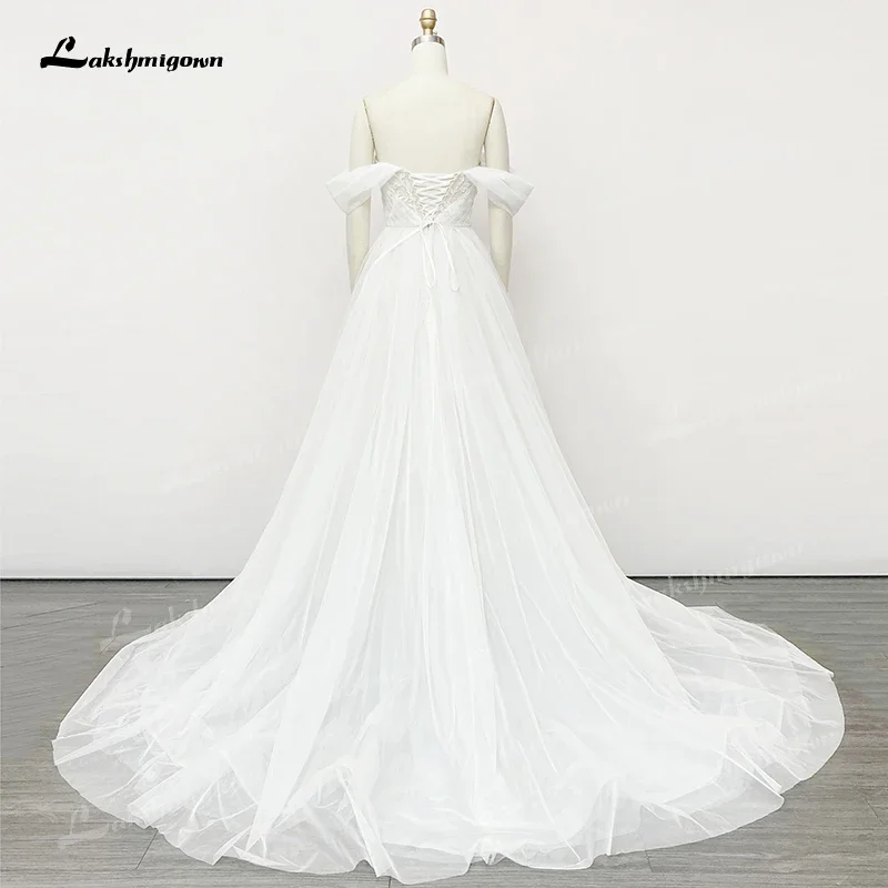 Robe de mariée princesse chérie, robe de Rhinitiée, robe de patients en tulle, appliques en dentelle, balayage à lacets, 2025