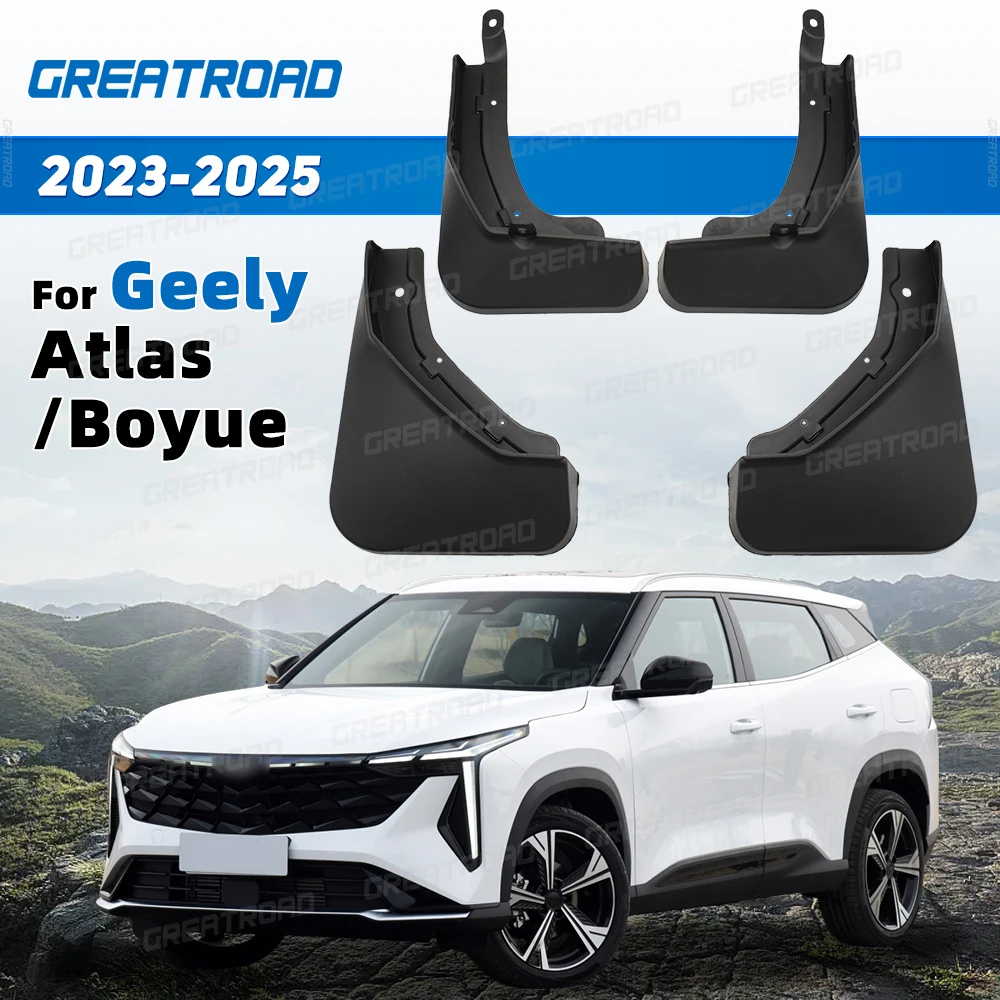 For Geely Atlas /Boyue 2023 2024 2025 Fender Mudflaps Splash Guards Mudguards Mud Flaps car Accessories