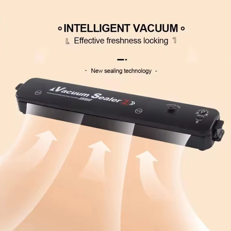 Vacuum sealer 2024 New food packaging machine provides 10 free vacuum bags for household kitchen food vacuum sealing