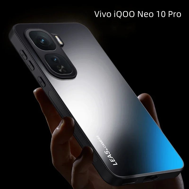 For Vivo iQOO Neo 10 Pro Case PC Hard Backboard Silicone Border Back Cover For Vivo iQOO Neo 9 Pro 8Pro  Anti Drop Phone Shell