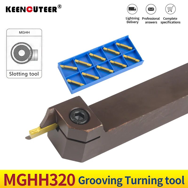 MGHH 3mm width Dia 20mm spring steel End Face Groove Cutter MGMN300 insert CNC Lathe Cutting Tool holders Grooving Tools