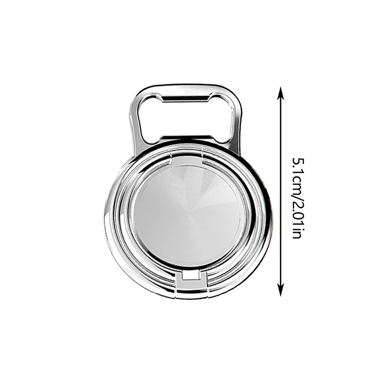 Металлический складной держатель для телефона с поворотом на 360 градусов, подставка с двойным кольцом на палец, Универсальная Портативная металлическая подставка для мобильного телефона