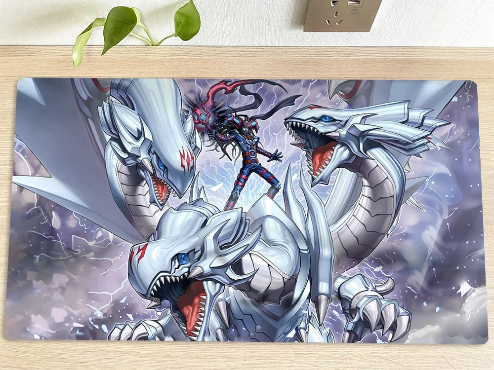 YuGiOh Table Playmat Dragon Master Magia TCG CCG Mat Trading Card Game Mat Mouse Pad Desk Gaming Play Mat Mousepad With Bag