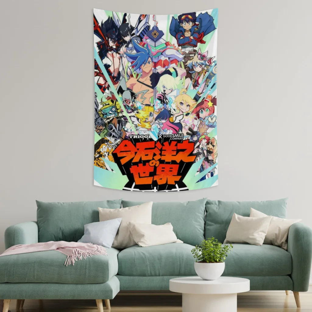 Tengen Toppa Gurren-Lagann Tapestry  Room Décor Aesthetic Home Decoration Bedroom Wall Art