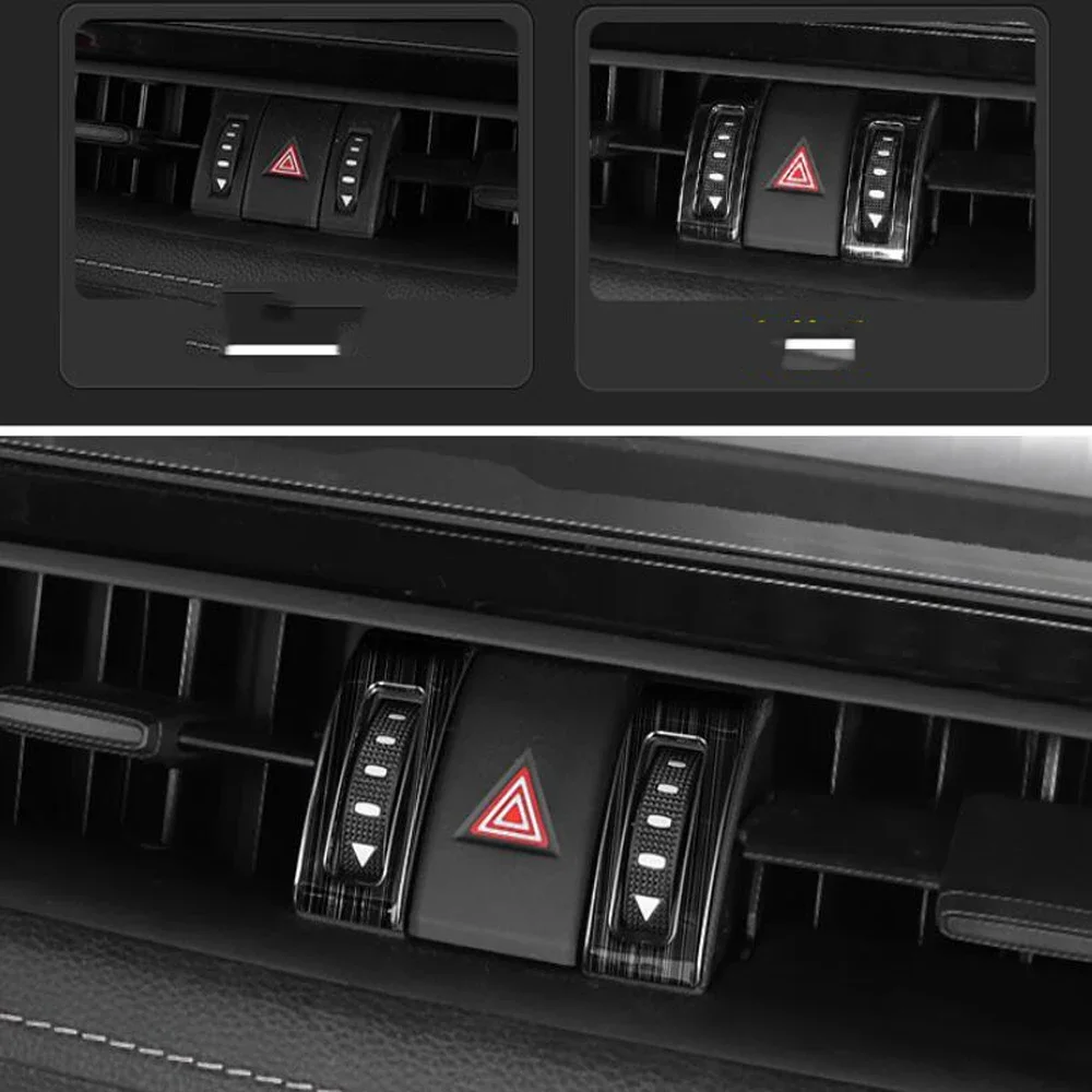لتويوتا Rav4 rav 4 xa50 2019 2020 2021 الملحقات الداخلية نافذة السيارة زر مقبض الباب مسند الذراع غطاء التيار المتناوب ملصق غطاء الكسوة