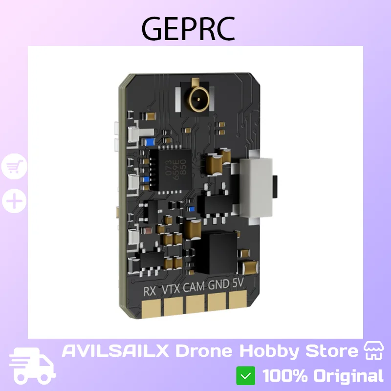 

GEPRC RAD Tiny VTX Transmitter – 5.8G 400mW, VTX Play for RC FPV Racing Drones