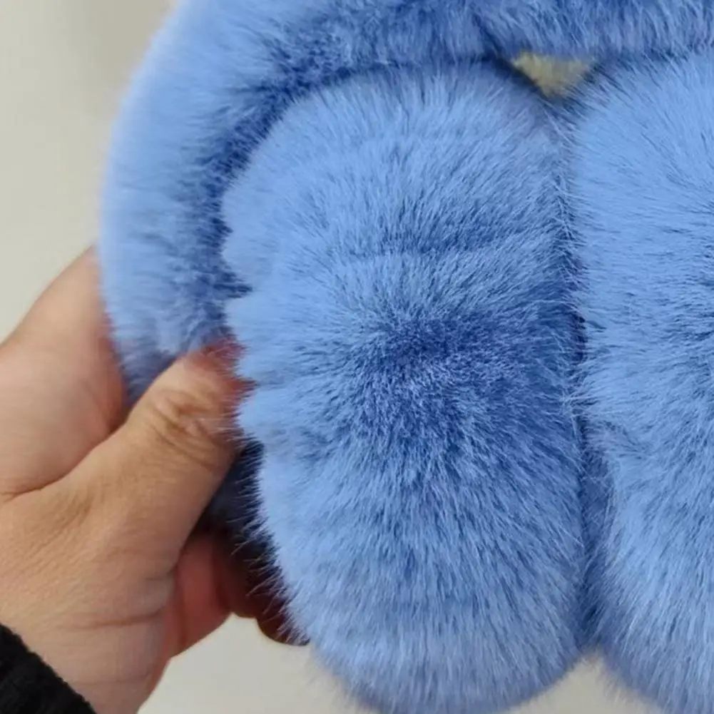 7 سنتيمتر غطاء للأذنين أفخم بلون مطاطا عدم الانزلاق لطيف للجنسين غطاء للأذنين الشتاء لينة سميكة أفخم عقال في الهواء الطلق الأذن أدفأ #5