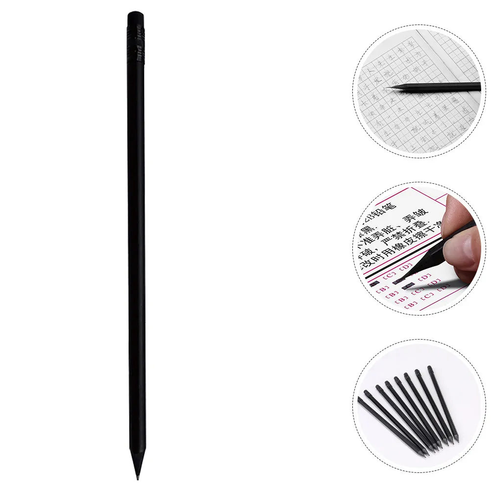 10Pcs Black Pencils Erasable Multifunctional for School Drawing Office Artists Sketch Writing Supplies School Drawing Pencils