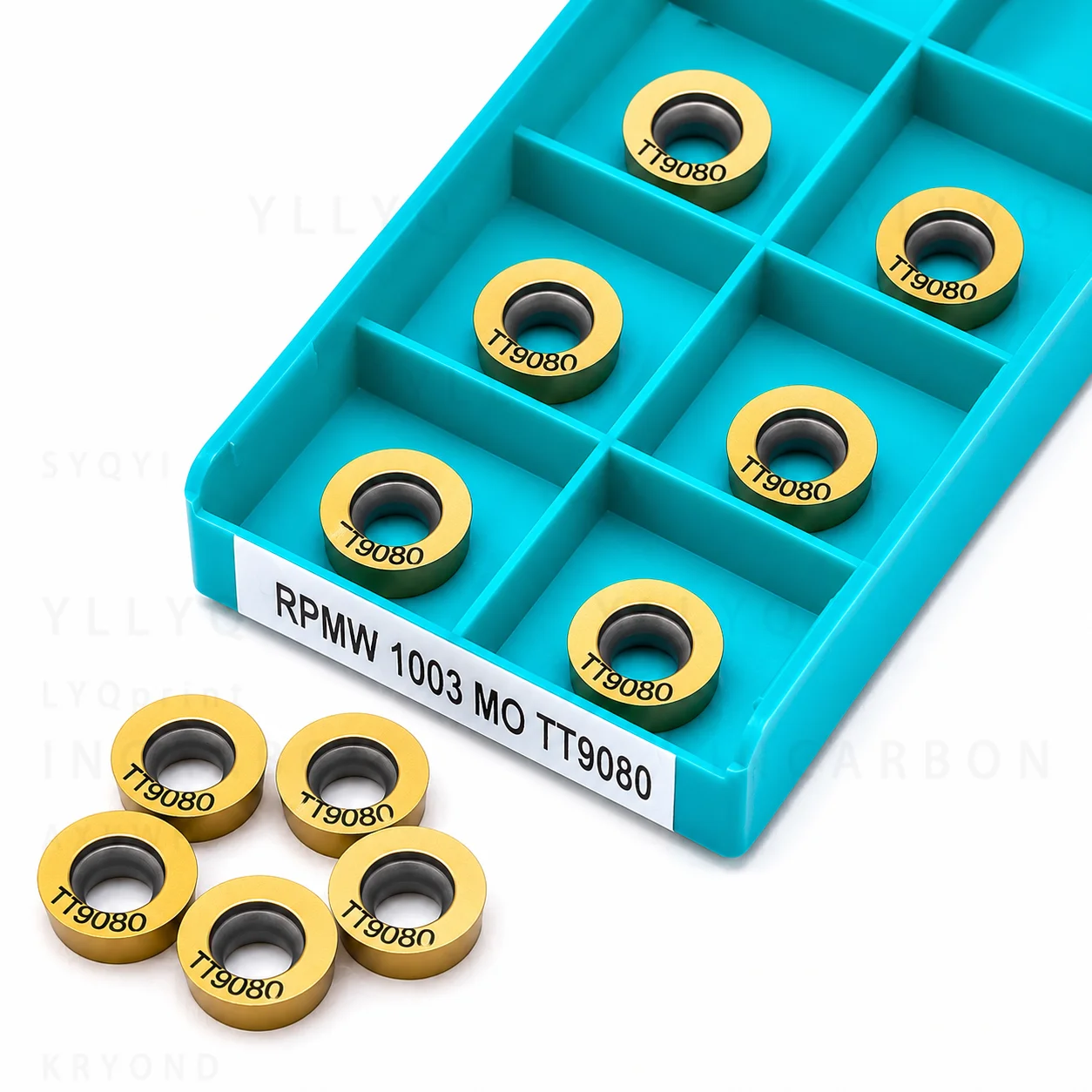RXMX1003/RPMT1204/RPMW1003/APMT1135/APMT1604/BLMP0603 TT9080 Carbide Inserts for Aluminum CNC Milling Cutters 10PCS