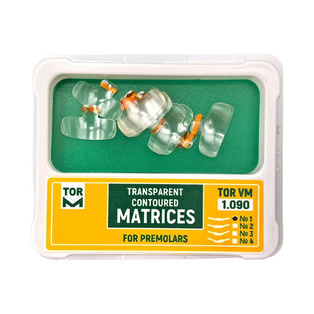 Dental Transparent Lug Matrices 1.360 1.361 1.362 1.363 1.364 Matrix Polyester Russian Matrices TOR VM