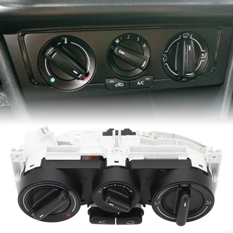 Universal Car Air Conditioning Control Panel High Temperature Resistant HVAC Control Switches 1C0820045E01C for Automotives D7YA