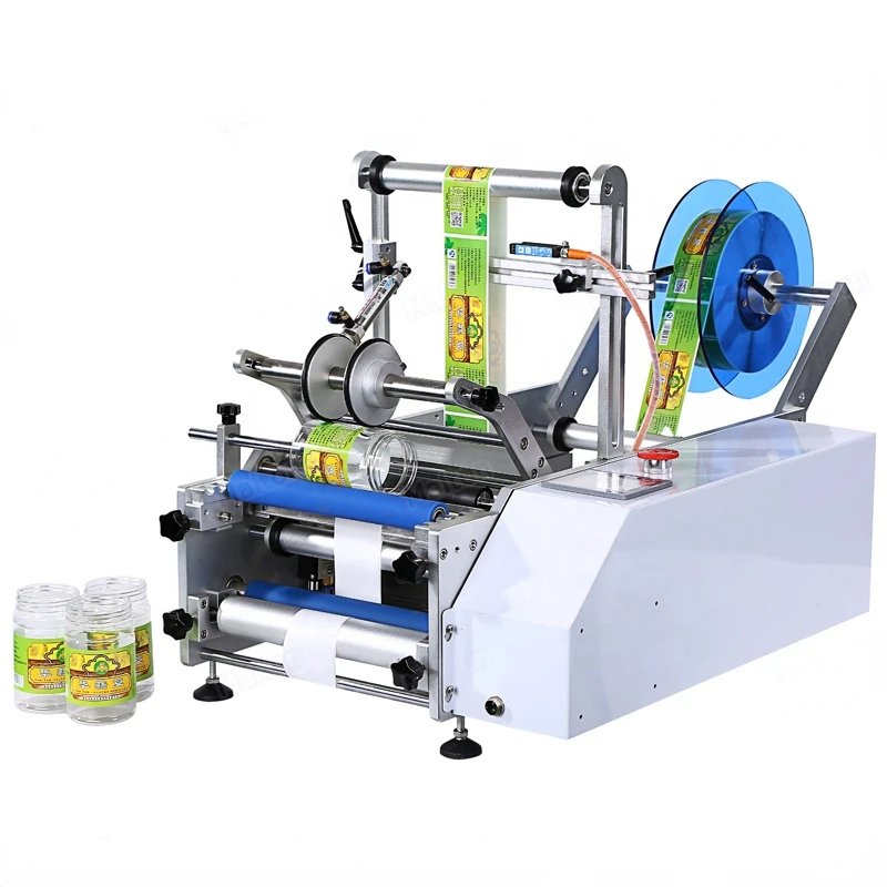 hot Sell semi automatic bottle Sticker Label date Printing labeling Machine