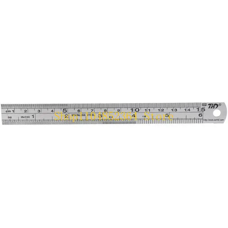 Juego reglas acero inoxidable 652F, reglas Metal, regla borde recto 15 y 30CM