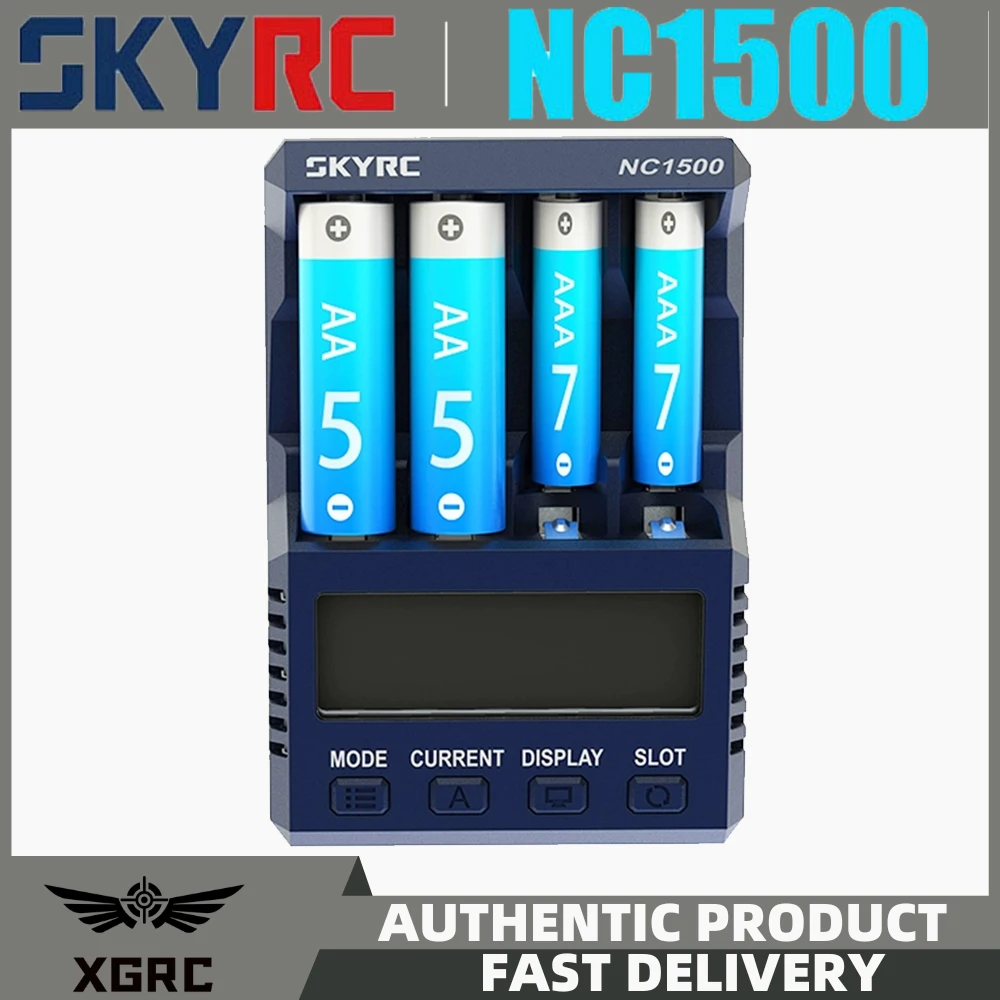 SKYRC NC1500 AA/AAA Battery Charger Analyzer for 4 AA NiMH Rechargeable Batteries Recharge Pro Charger for Double A Batteries