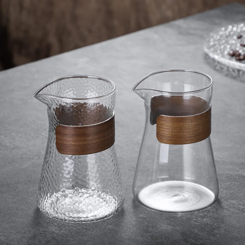 Pour Over Coffee Dripper Glass Coffee Pot with Handle and Scale for Coffee Lovers