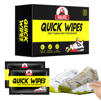 Woven Letter Moist Wipes for Sports Shoes, Chemical-Free, for Football, Halloween, Christma
