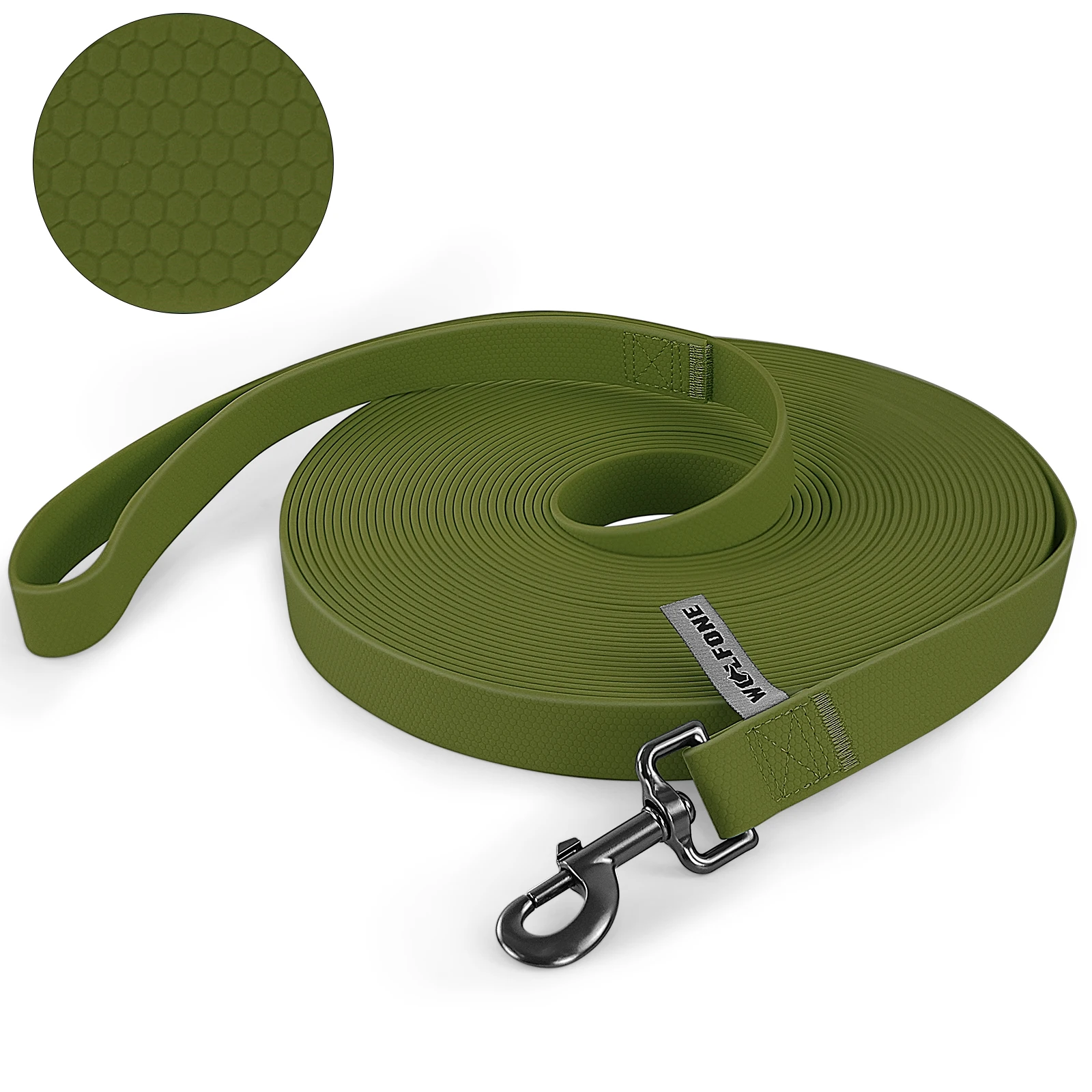 Correa larga PVC con textura de fútbol para perros Beagle y Husky - imagen 5