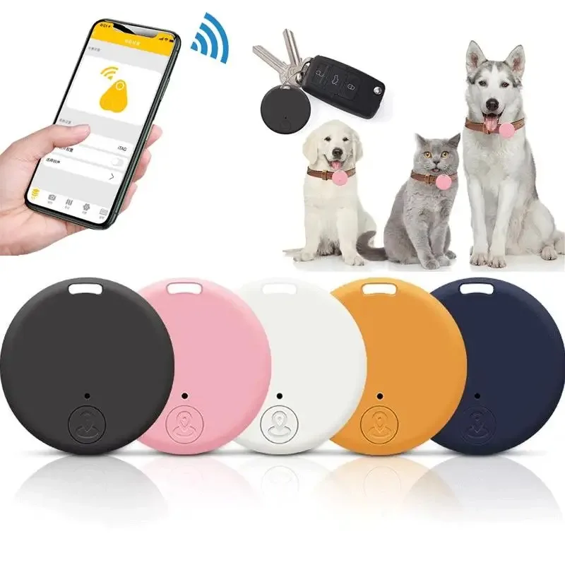 Mini Bluetooth Pet GPS Tracker Anti‑Lost Locator Smart Tag Dog Cat Collar Accessories Key Bag Item Finder Alarm Reminder