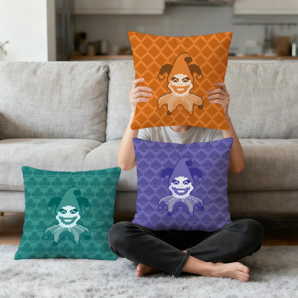 funny art game B-Balatro art card soft pillowcase for Sofa Home Living Room bedside Decor pillow cover Gift Party hogar