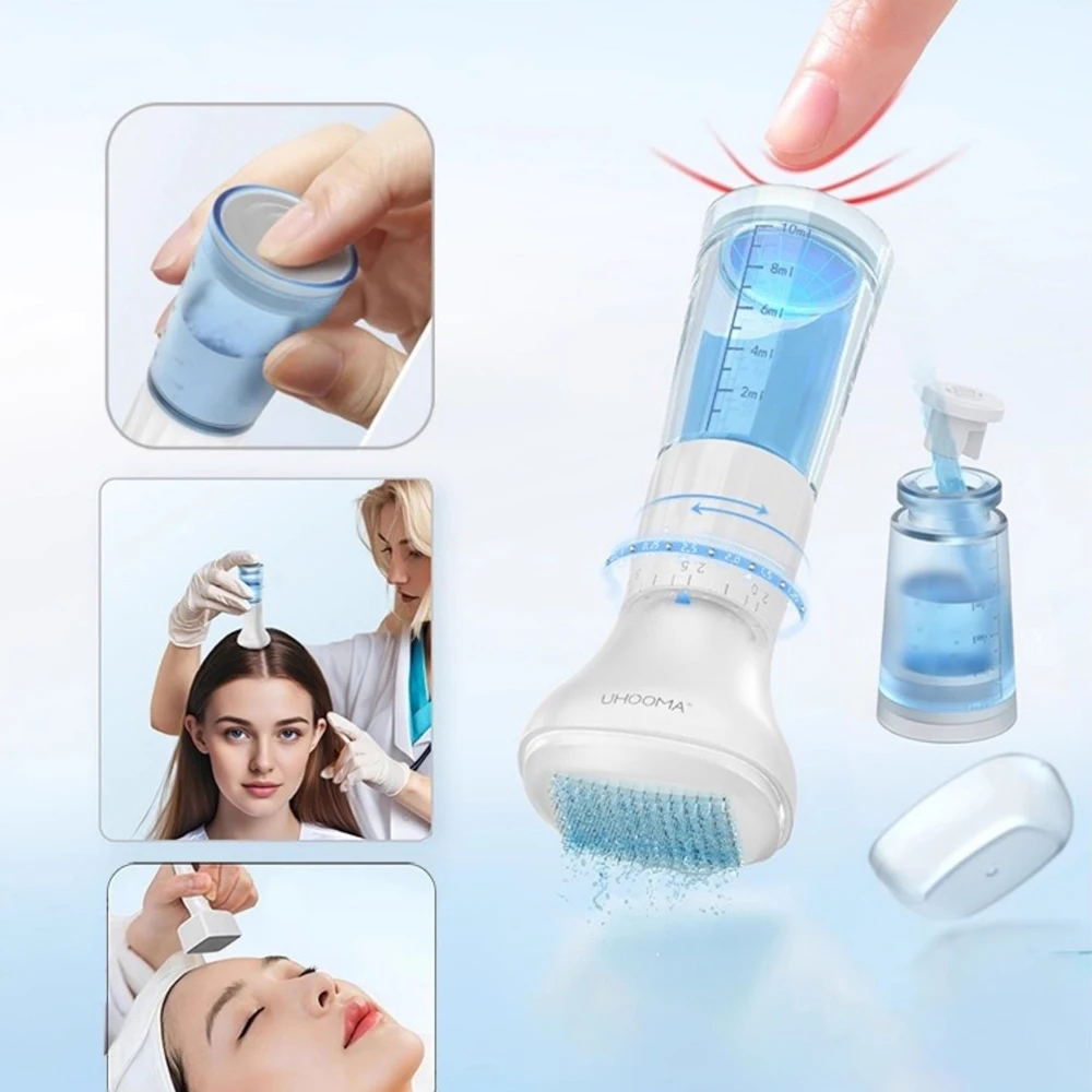 

140 Derma Stamp Adjust Dermastamp Microneedle with Serum Container for Face scalp&Hair Growth Beard Body Beauty Tool