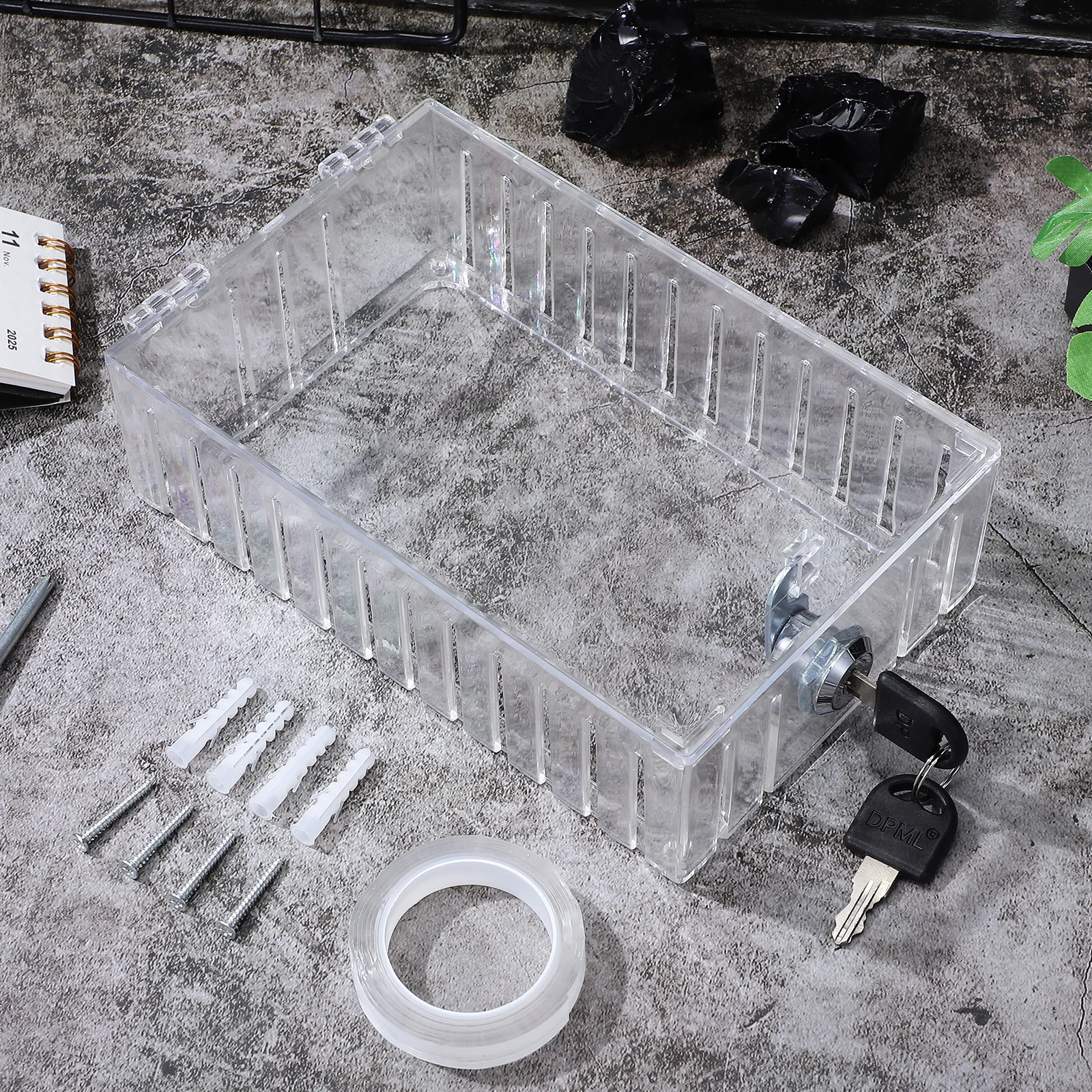 

Thermostat Cover With Lock Transparent Durable Plastic For Thermostats Secure Fit Protection Case For Most Models