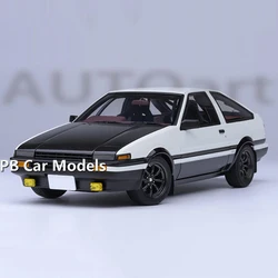 AUTOart 1/18 Initial D AE86 Black Cover Fujiwara Tofu Shop Car Model