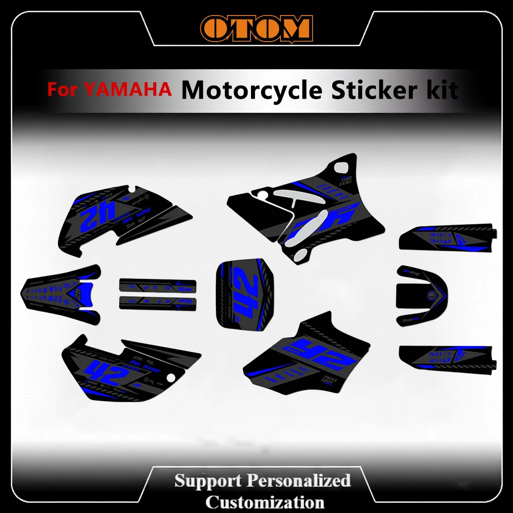 

For YAMAHA YZ85 Customize Motocrycle Graphics Decals Kit YZ 85 2002-2014 Glossy Holographic Underground Sticker Kit