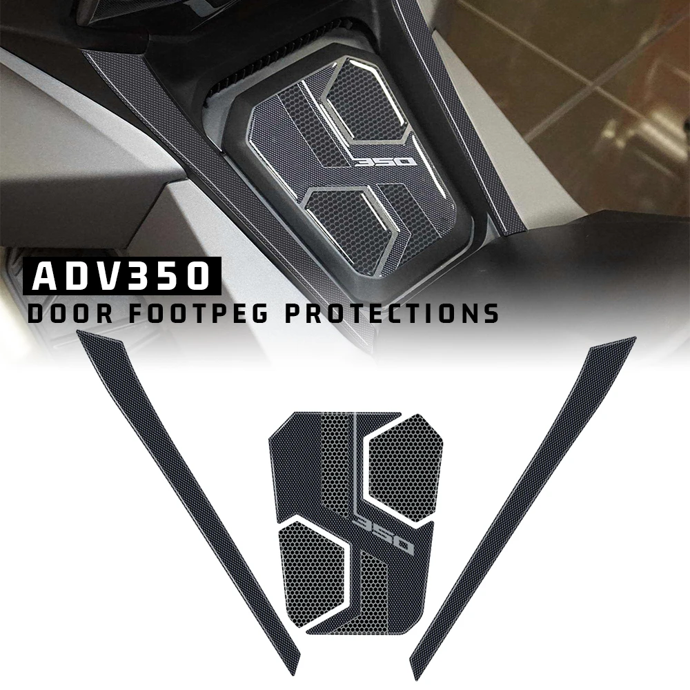 3D Motorcycle Resin Epoxy Sticker door footpeg Tank Pad Anti Scratch Decal Non-slip TankPad For HONDA ADV350 ADV 350 2022