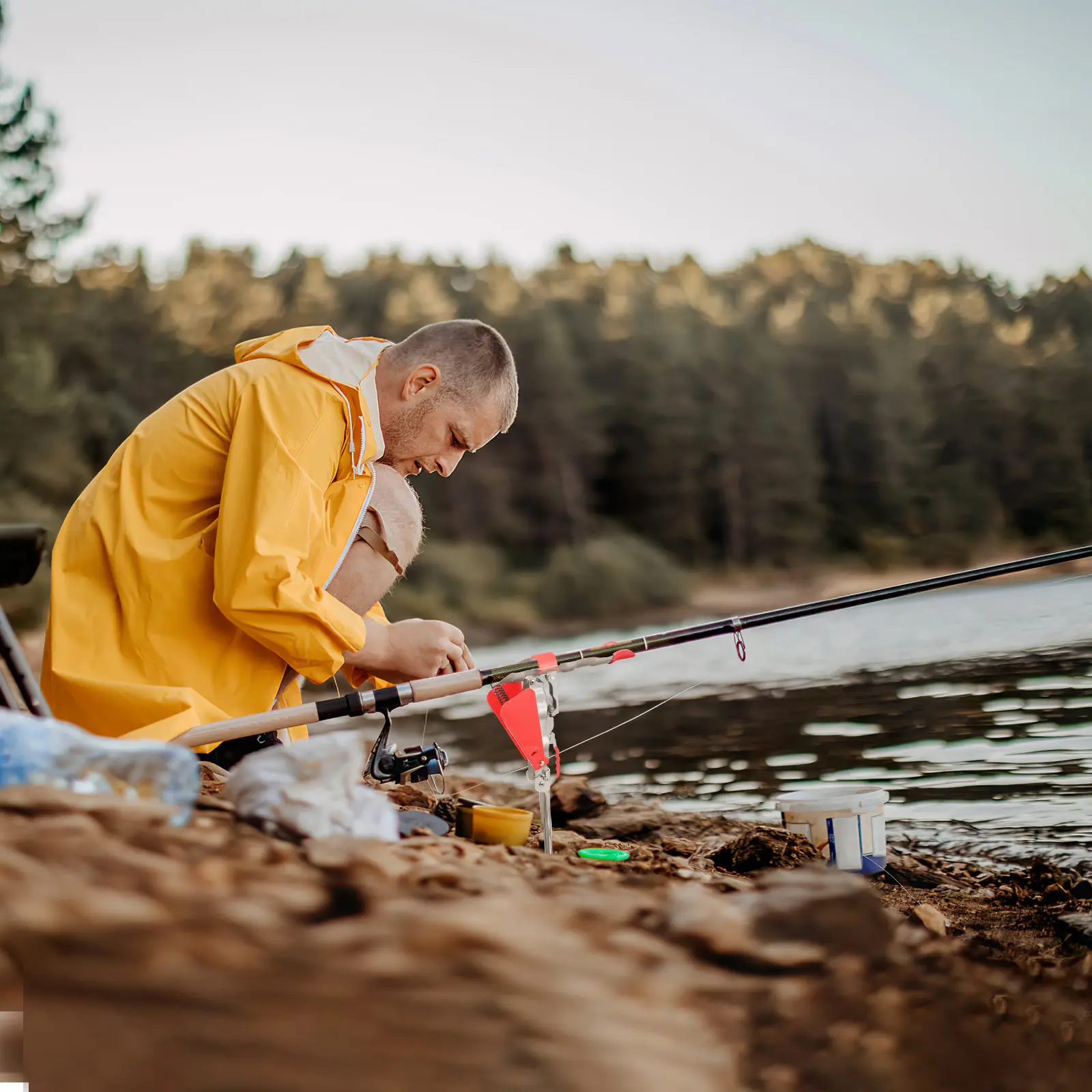 

Подставка для удочек из нержавеющей стали с пружинной опорой, автоматическим подъемом, складная, для рыбалки на реке и озере, портативная