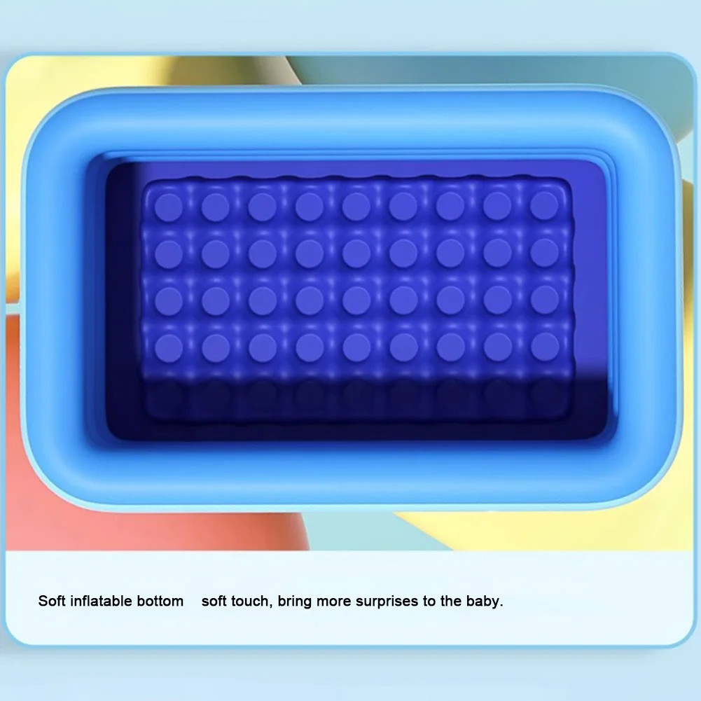 Inflatable Swimming Pool Cartoon Pattern Framed Swimming Pool Water Play Pool for Summer Outdoor Indoor
