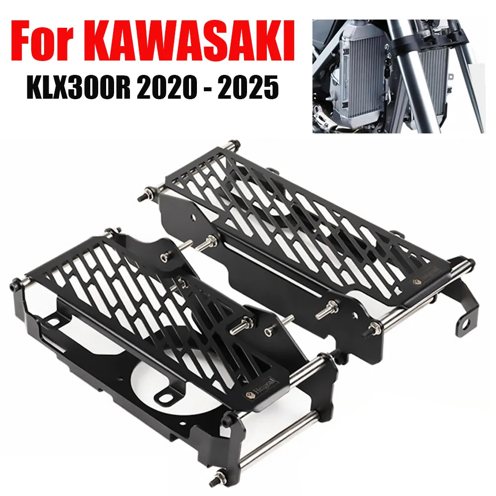 

Motorcycle Accessories Radiator Guard Grill Protection Cover Protector For KAWASAKI KLX300R KLX300 R KLX 300R 2020 - 2025