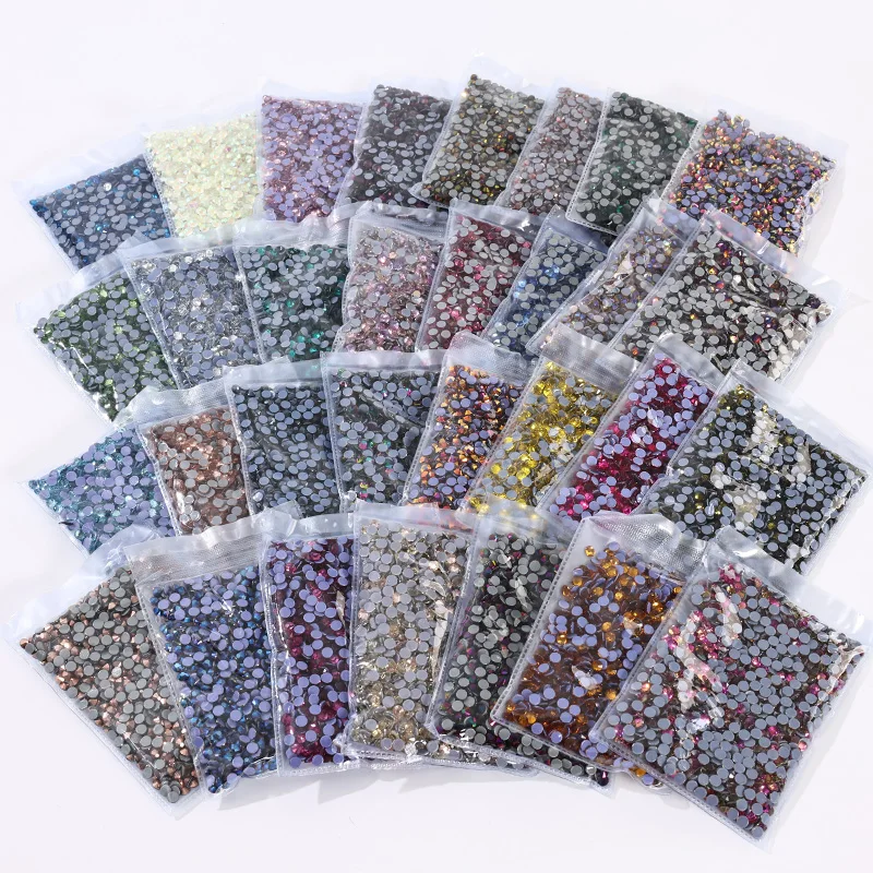 High Quality bulk Hotfix Rhinestones Ss6-ss30 Стразы Flatback Stones Glitter Crystal And Strass For Diy Nail Accessories