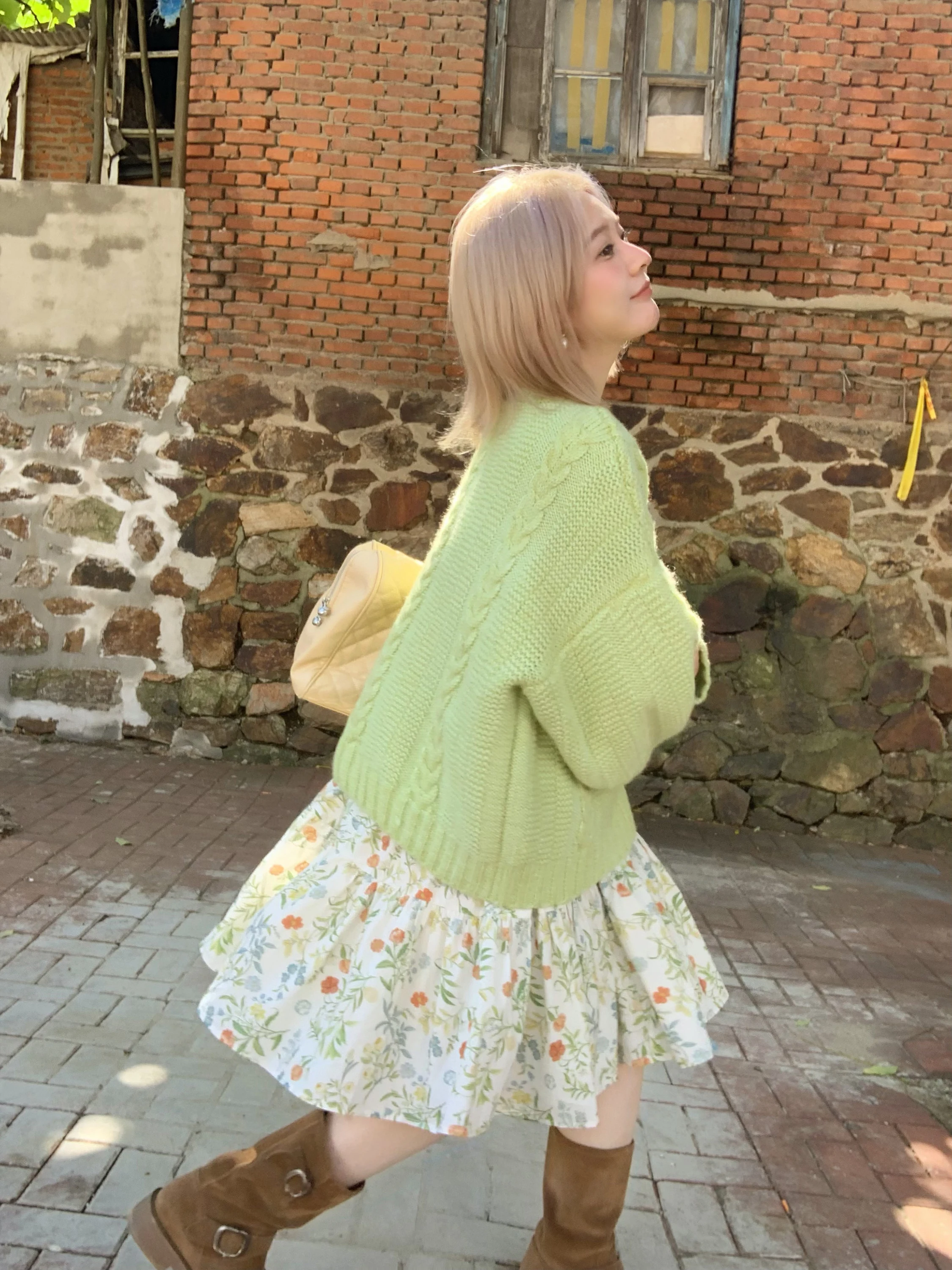 

Loose Women's een Thi Yarn Sweater Soft Cozy Autumn Top Jc Vintage Store Xue See Ma Fall Faion Commute Sle Knitwear