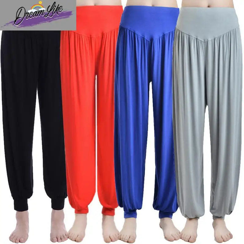 

Мужские и женские брюки для тай-чи, весенне-летние, из модала и хлопка, фасона «фонарик», для йоги, танцев, квадратных танцев, костюм для боевых искусств