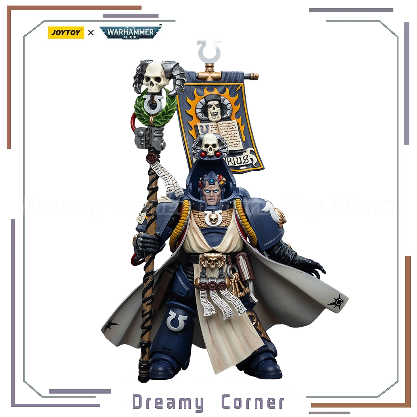 【متوفر】JOYTOY Warhammer 40K Ultramarines رئيس مكتبة Tigurius 1/18 لعبة شخصيات الحركة نموذج مجموعة حلية