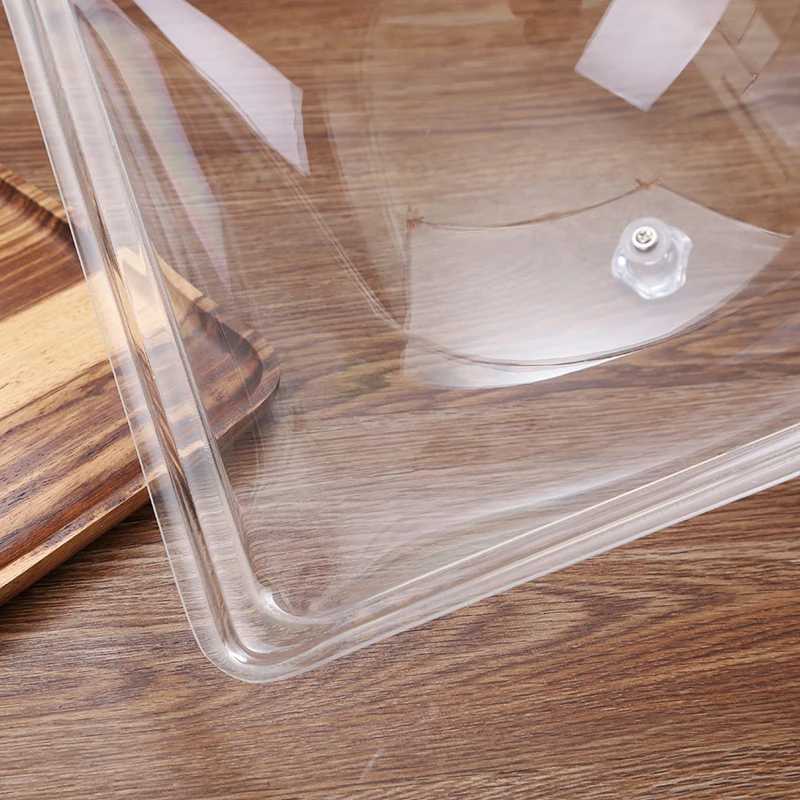 Квадратная круглая крышка для пищевых продуктов, пылезащитная крышка для сохранения фруктов, пластиковый поднос, крышка для хлеба, крышка для риса, пищевой аде, пластик