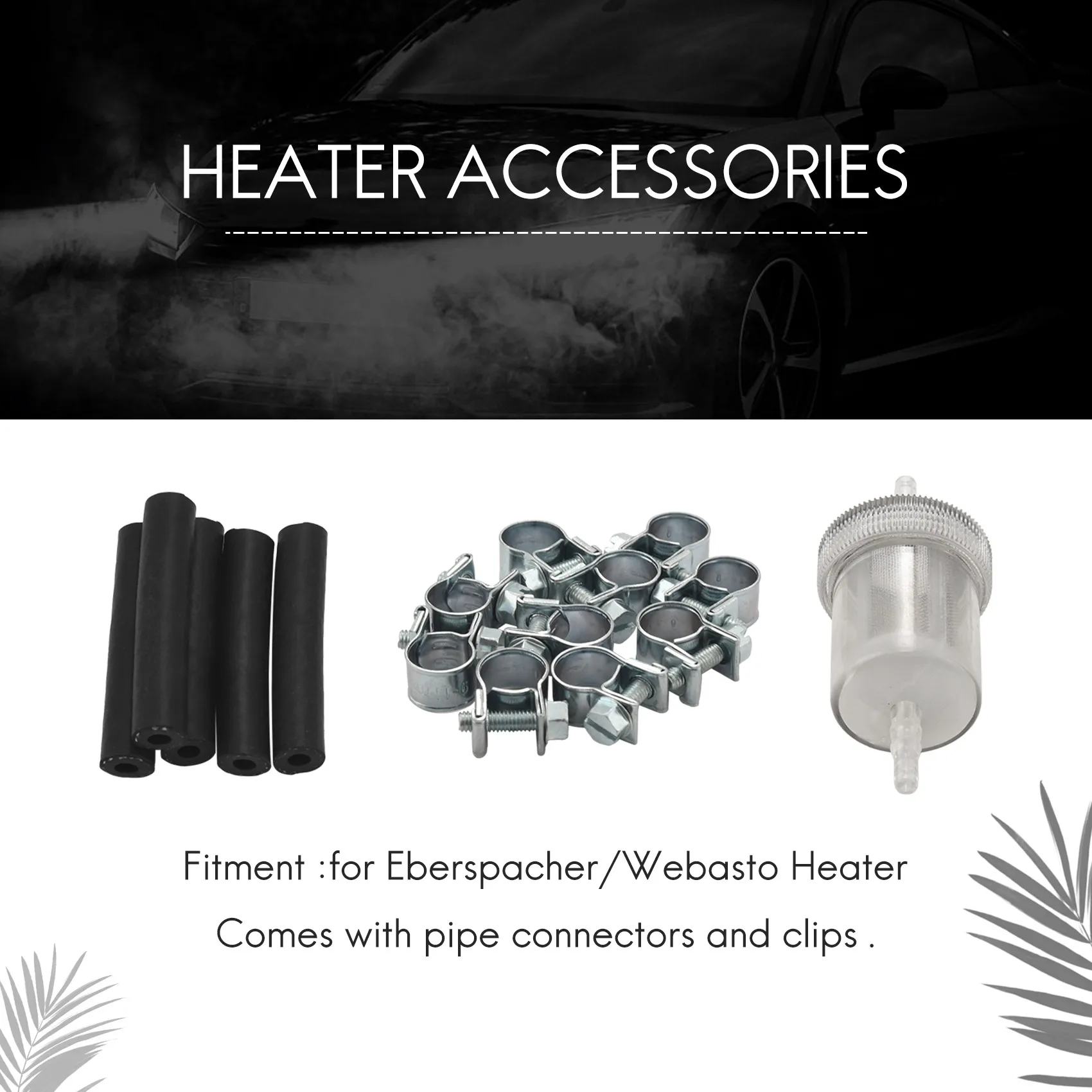 Car Air Parking Heater Tube Replacement Fuel Pipe Line Hose Clip Fuel Filter Crude Oil-Heater For Webasto Eberspacher