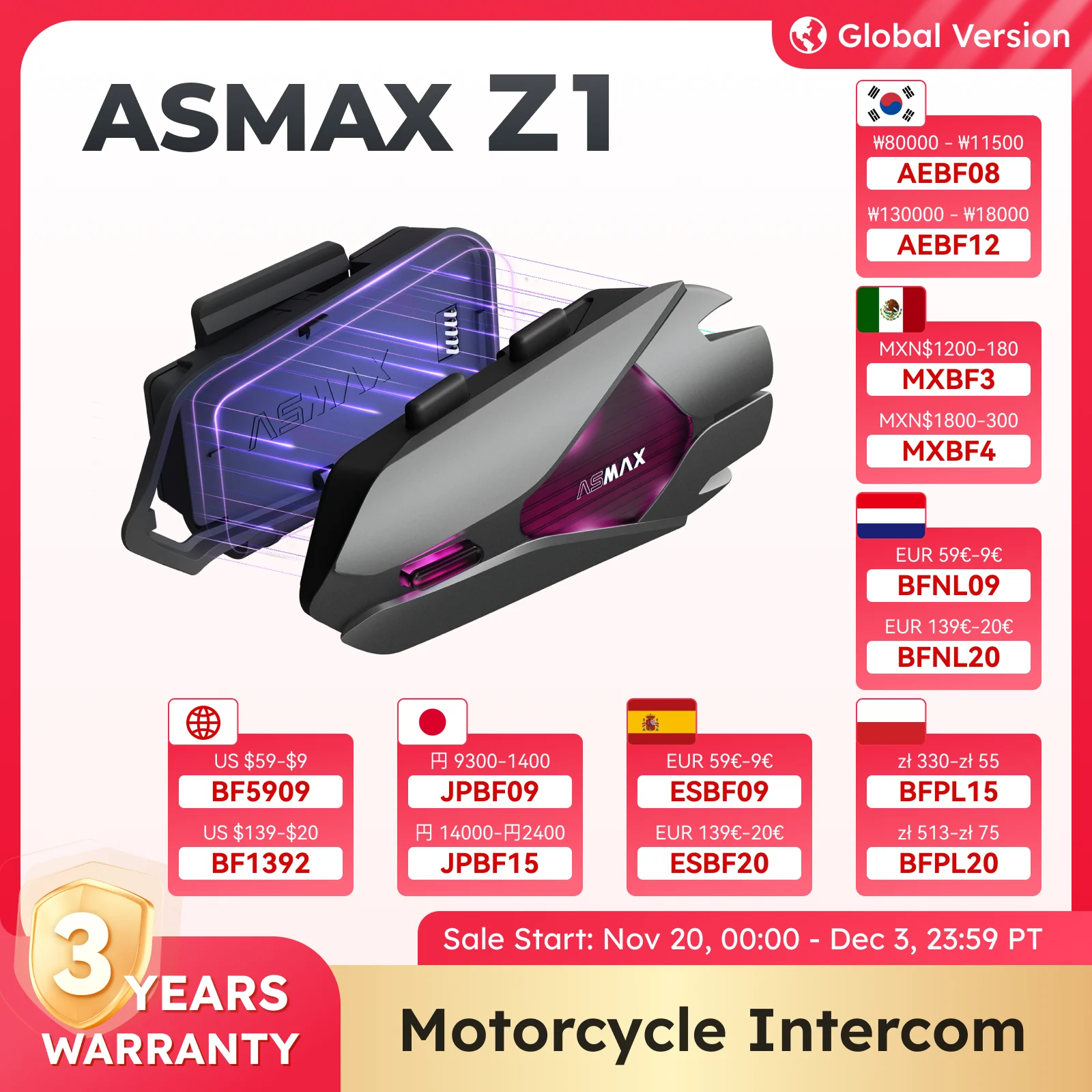 yZ[zASMAX Z1 I[goC Bluetooth C^[RAIP67 hwbgwbhZbgA2 `bv 8 RAAHIFI Xs[J[AENCA42 }[d yLi񂪂傤䂤j