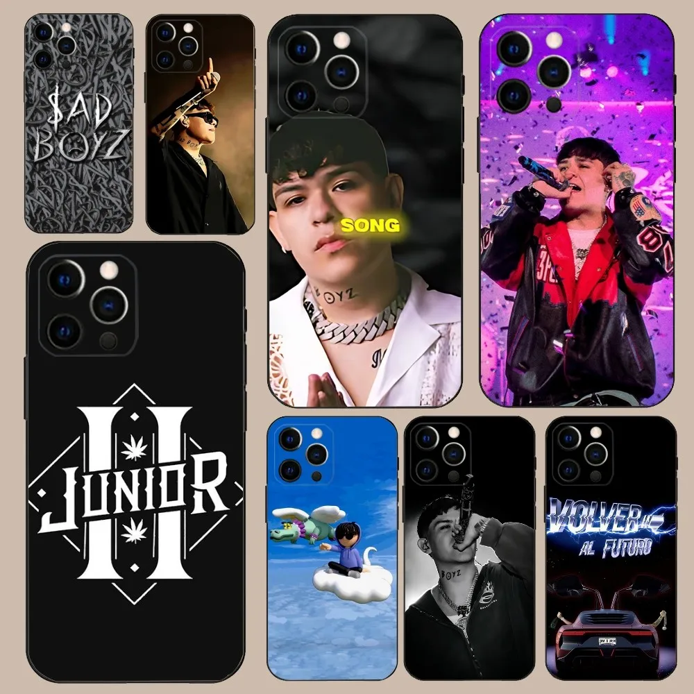 

Junior H Singer Phone Case For iPhone 16,15,14,13,12,11,Pro,X,XS,Max,XR,Plus,Mini Soft Black Cover