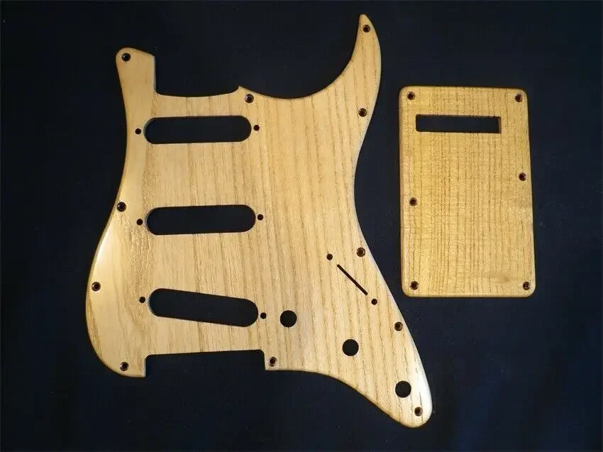 

SSS Pickguard & Backplate & Screws Ailanthus wood for ST Style parts