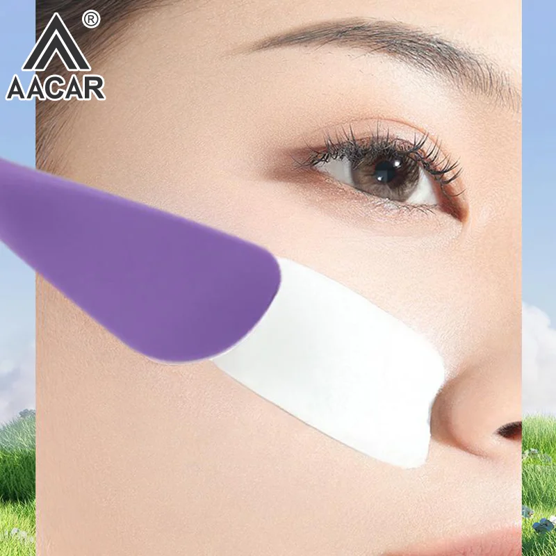Brosse de nettoyage du visage en Silicone à Double tête, épurateur de masque Facial, applicateur pour femmes, brosse de maquillage du visage, soins de la peau