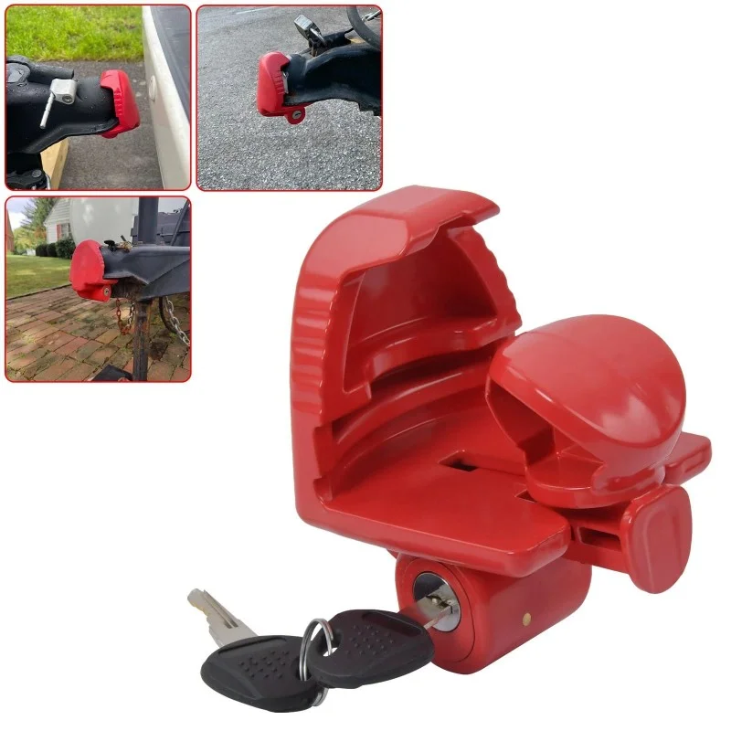 

Trailer Hitch Lock Anti-Theft Lock Hitch Device Connection Trailer Assembly Towing Anti-Theft Universal Type Car Yacht Marine